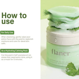 Cypress Aloe Calming Toner Pads – Soothing & Hydrating, 70 Sheets - MIRA MORA