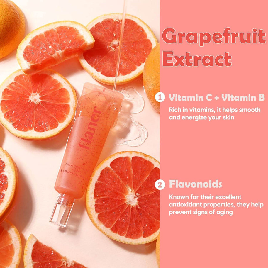Grapefruit Sleeping Mask – Vitamin C Overnight Glow - MIRA MORA