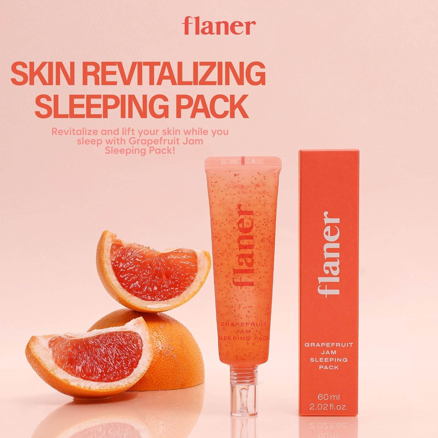 Grapefruit Sleeping Mask – Vitamin C Overnight Glow - MIRA MORA