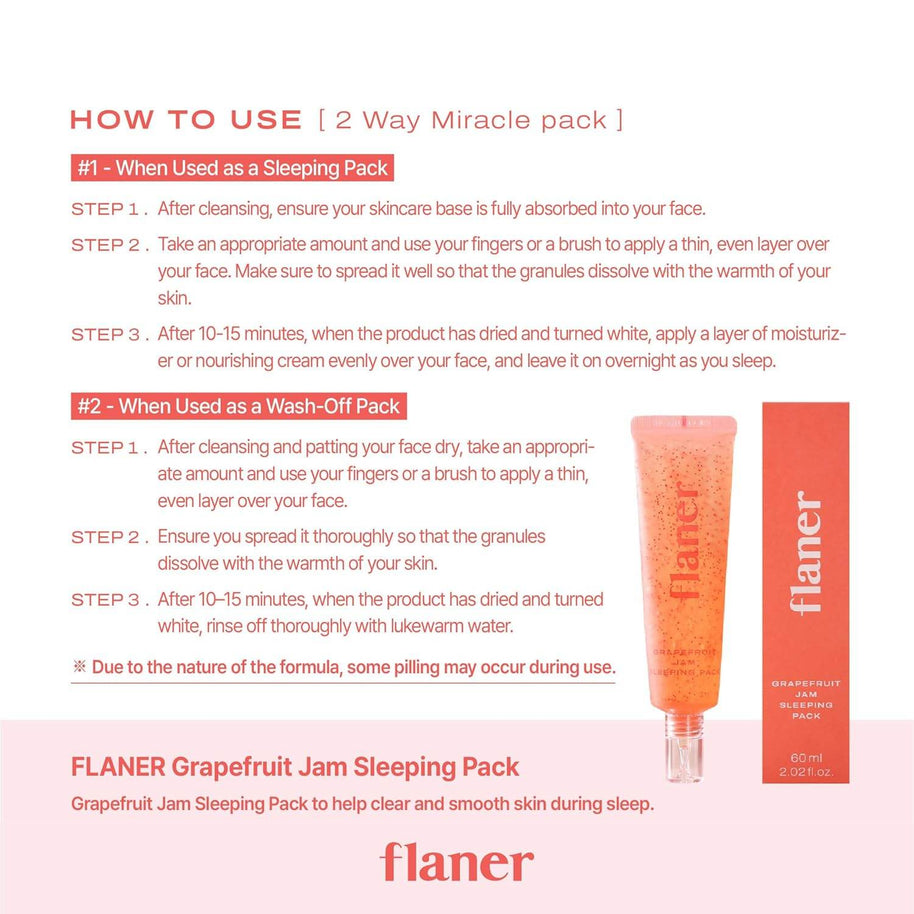 Grapefruit Sleeping Mask – Vitamin C Overnight Glow - MIRA MORA