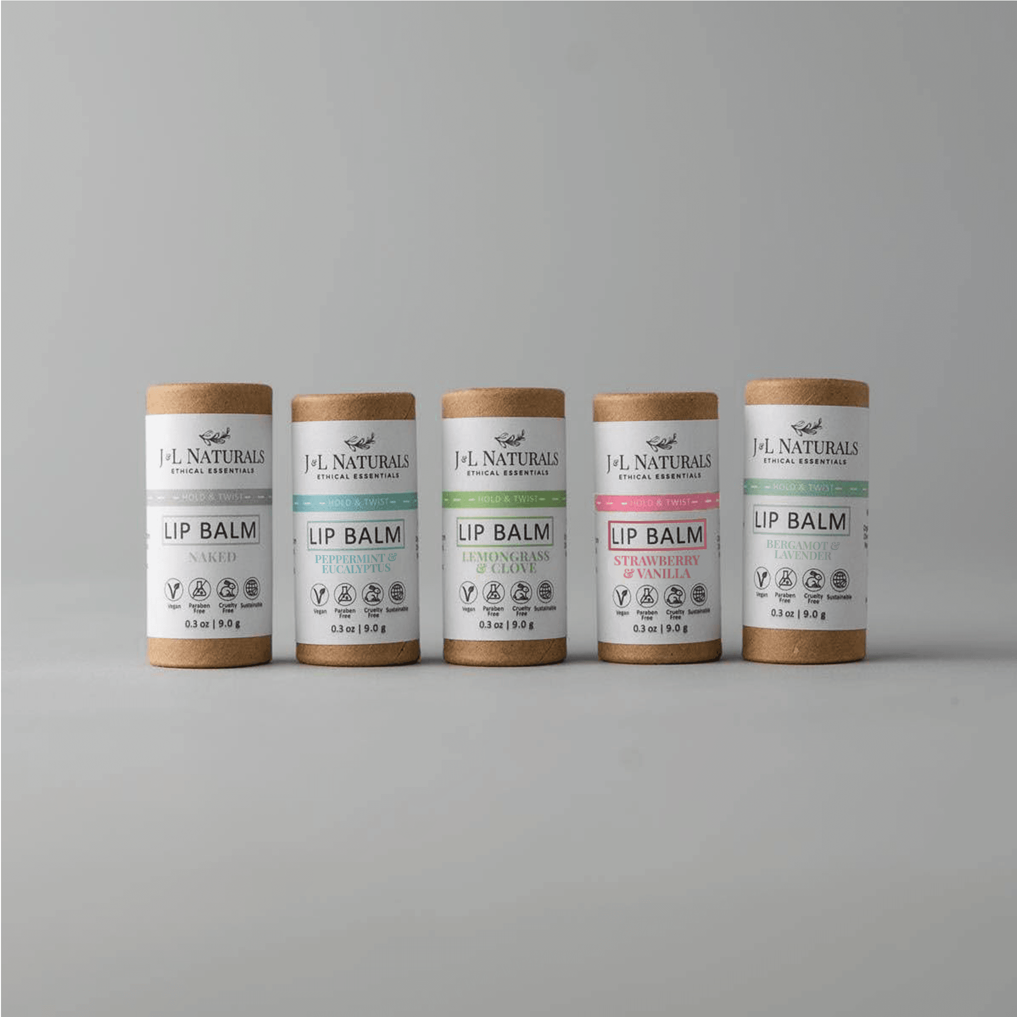 Hydrating Lip Balm Set – 5 Natural Vegan Flavors - MIRA MORA