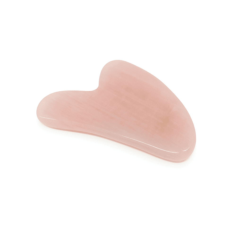 Rose Quartz Gua Sha Facial Massage Tool – Boost Circulation & Radiance - MIRA MORA