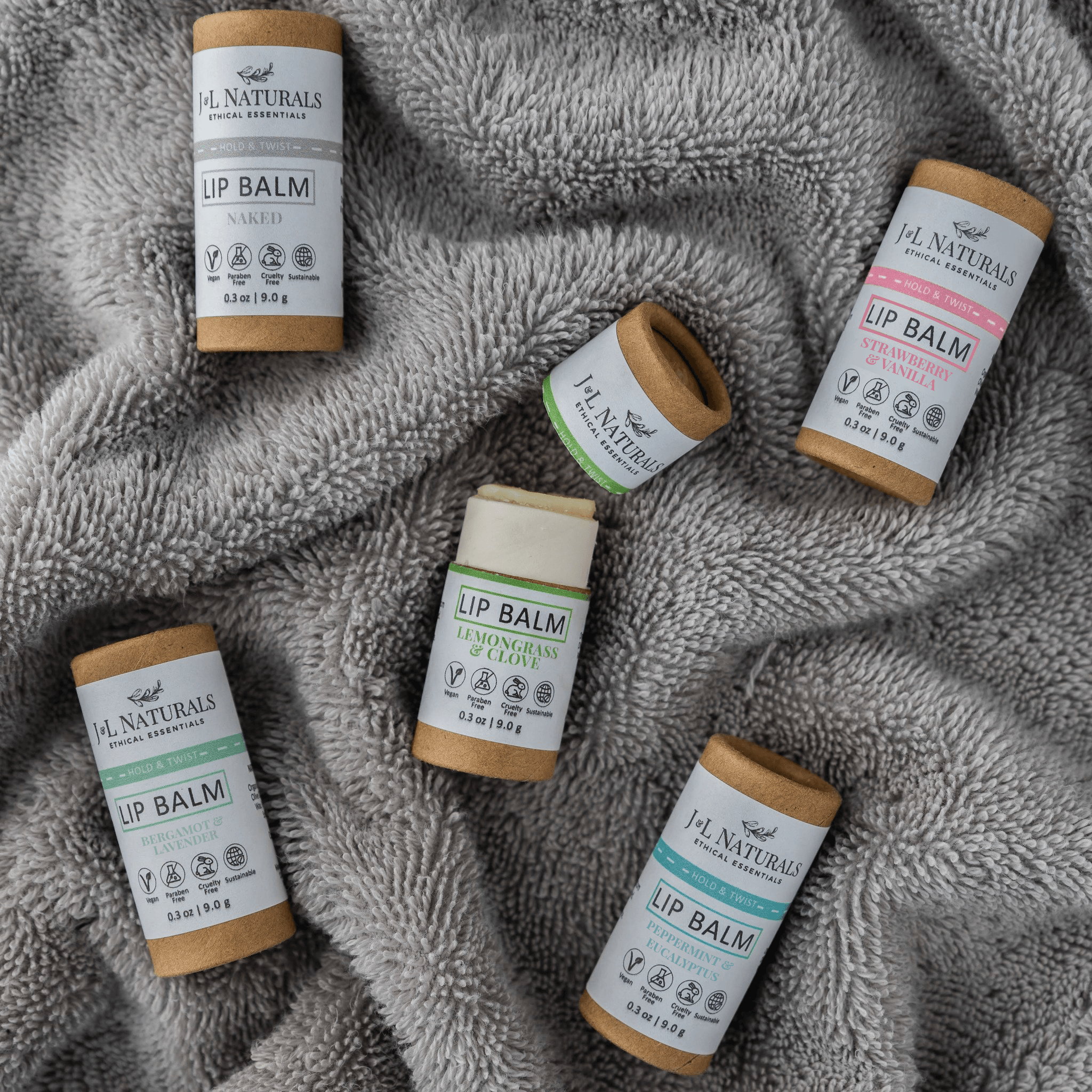 Hydrating Lip Balm Set – 5 Natural Vegan Flavors - MIRA MORA