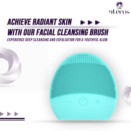 Rechargeable Silicone Facial Cleansing Brush – Deep Clean & Massage - MIRA MORA