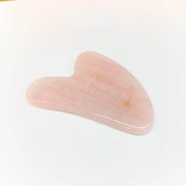 Rose Quartz Gua Sha Facial Massage Tool – Boost Circulation & Radiance - MIRA MORA