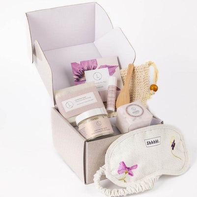 Lavender Calm Spa Gift Box – Relaxing Self-Care Set - MIRA MORA