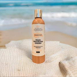 Goddess Glow SPF 40 Shimmer Suntan Lotion – Reef-Safe Radiance - MIRA MORA