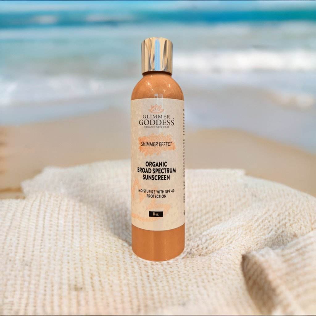 Goddess Glow SPF 40 Shimmer Suntan Lotion – Reef-Safe Radiance - MIRA MORA