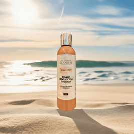Goddess Glow SPF 40 Shimmer Suntan Lotion – Reef-Safe Radiance - MIRA MORA