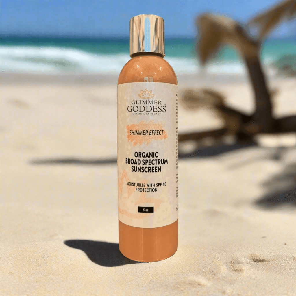 Goddess Glow SPF 40 Shimmer Suntan Lotion – Reef-Safe Radiance - MIRA MORA