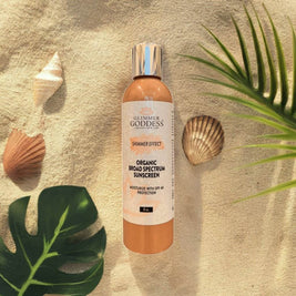 Goddess Glow SPF 40 Shimmer Suntan Lotion – Reef-Safe Radiance - MIRA MORA