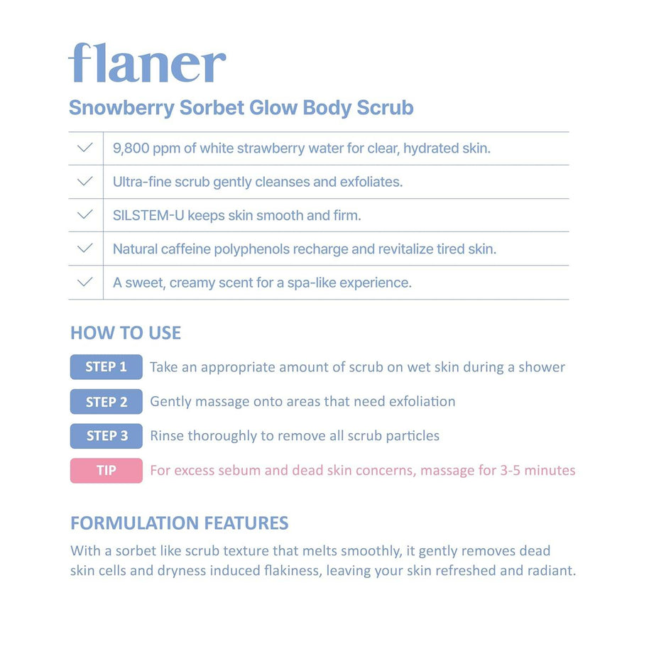 Snowberry Sorbet Body Scrub – Gentle Exfoliation & Glow - MIRA MORA