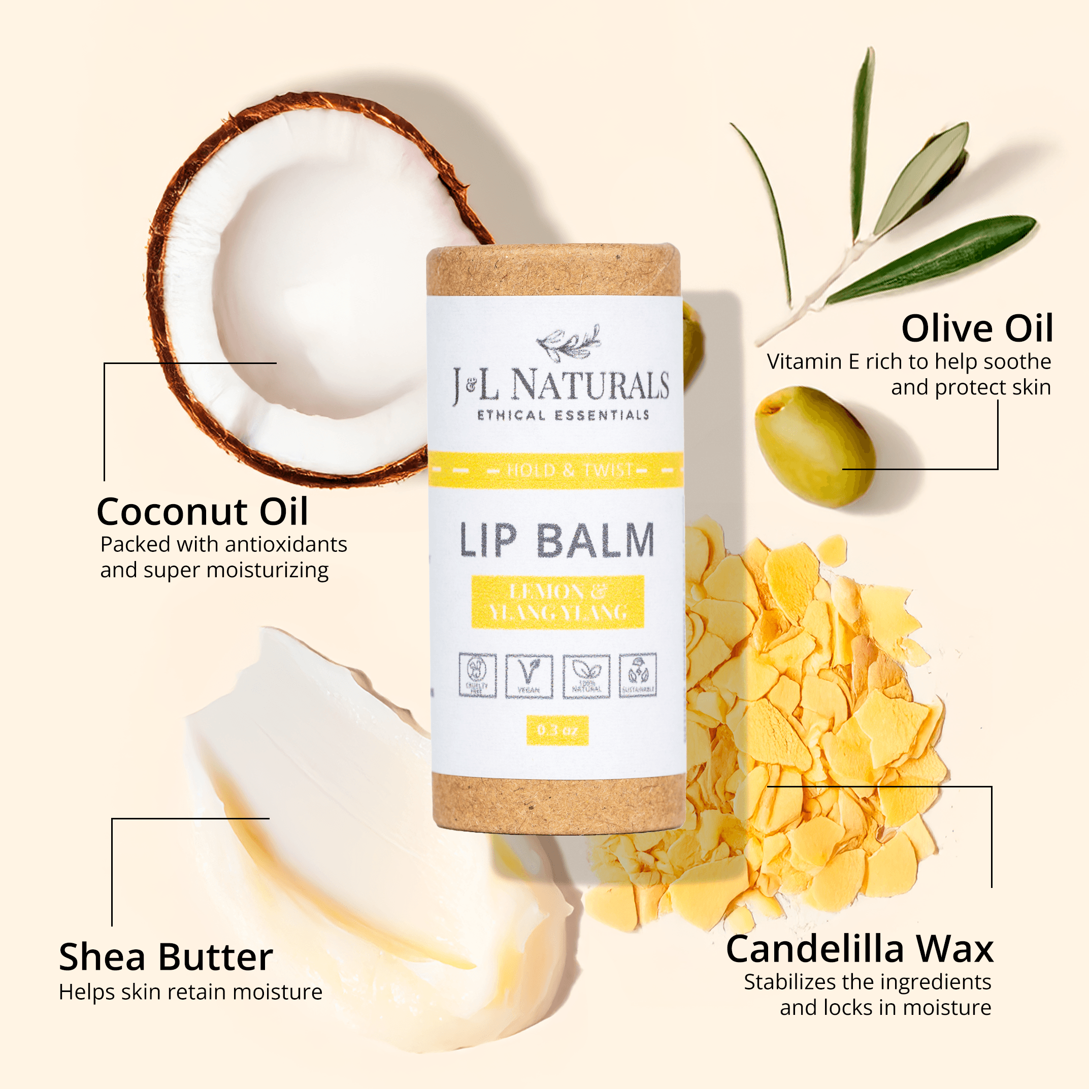 Hydrating Lip Balm Set – 5 Natural Vegan Flavors - MIRA MORA