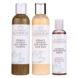 Caffeine-Infused Hair Growth Trio – Strengthen & Revive - MIRA MORA