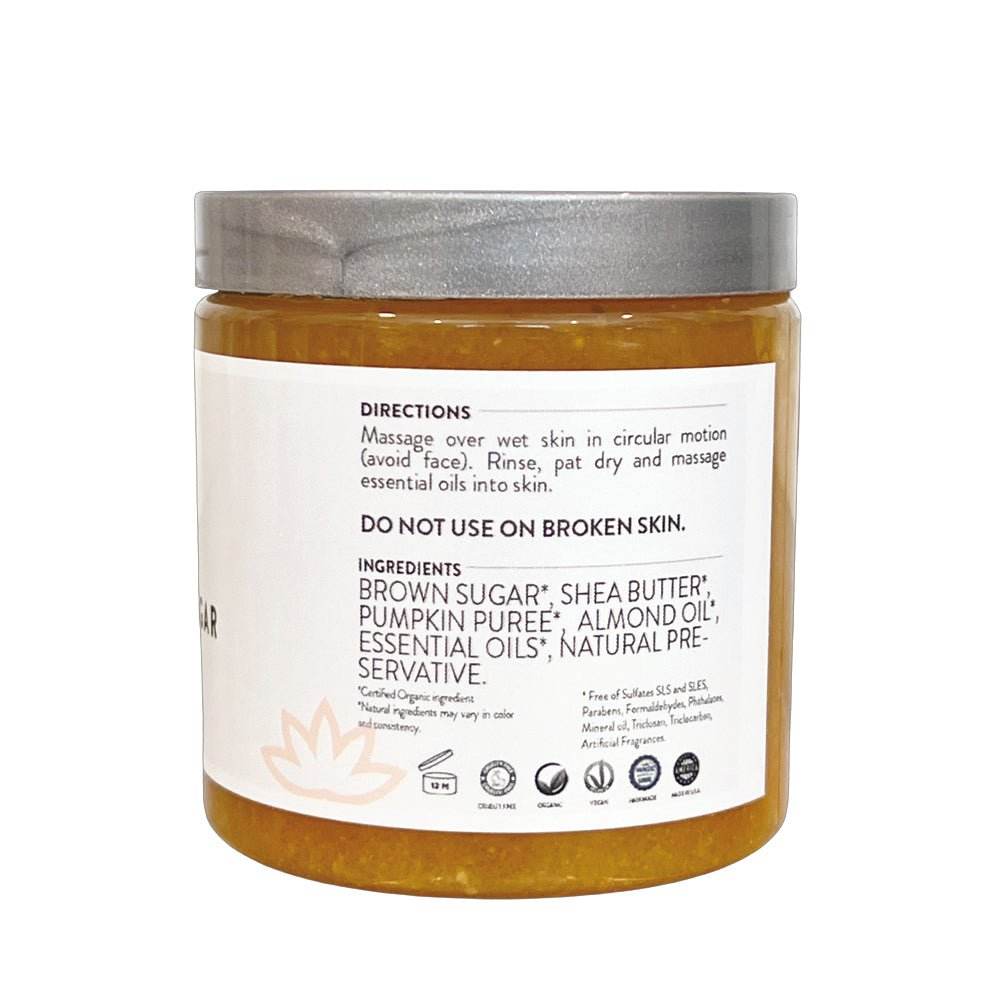 Pumpkin Shea Sugar Body Scrub – Exfoliating & Hydrating - MIRA MORA